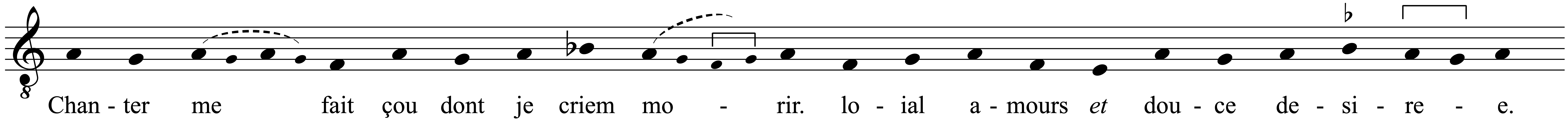 Work musical notation